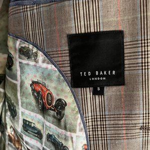 Men's Ted Baker Cotton/Linen Plaid Blazer
